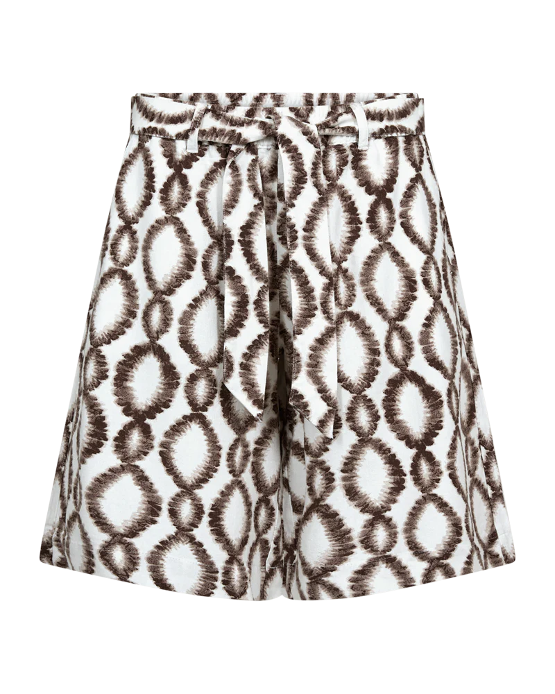 FQLAVISCO - SHORTS - WEISS UND BRAUN