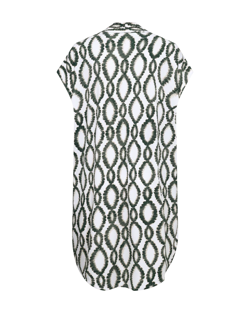 FQFLOI - KLEID - WEISS UND GRÜN
