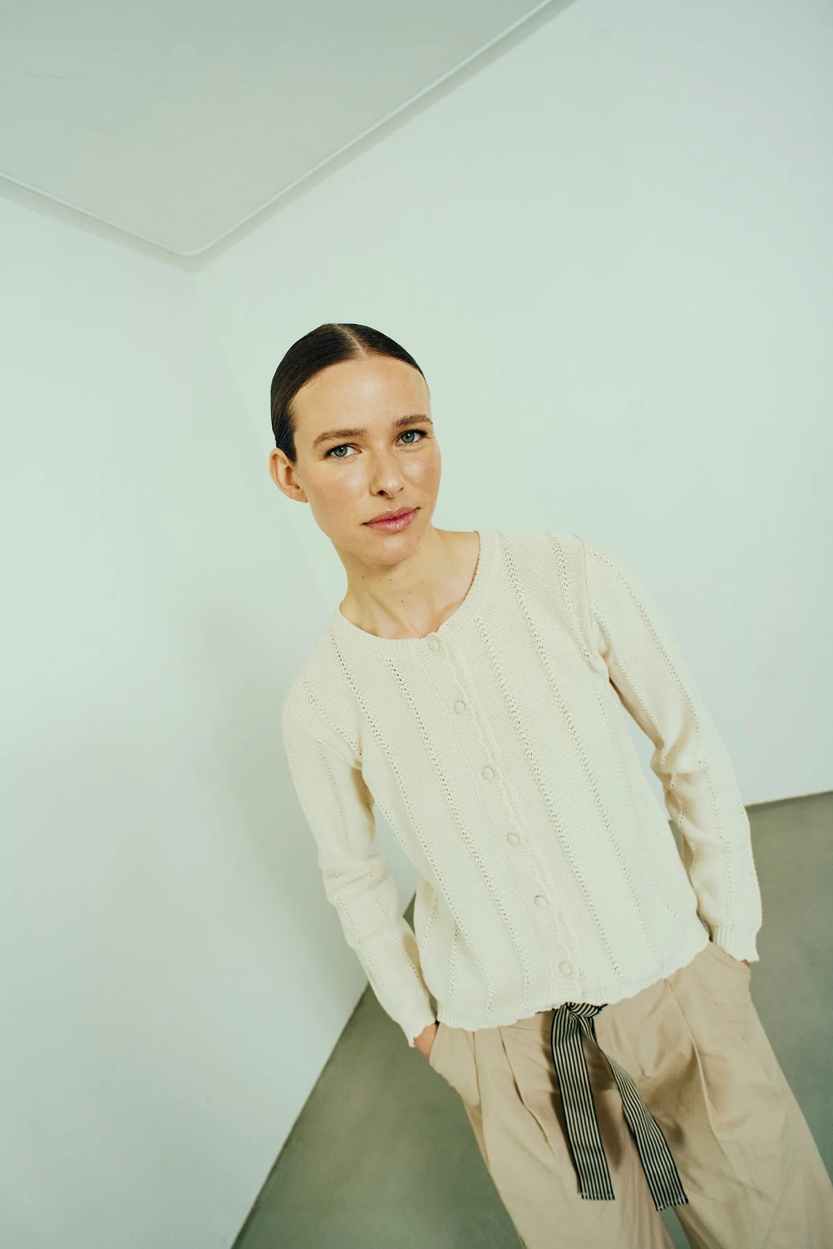 FQMORA - CARDIGAN - BEIGE
