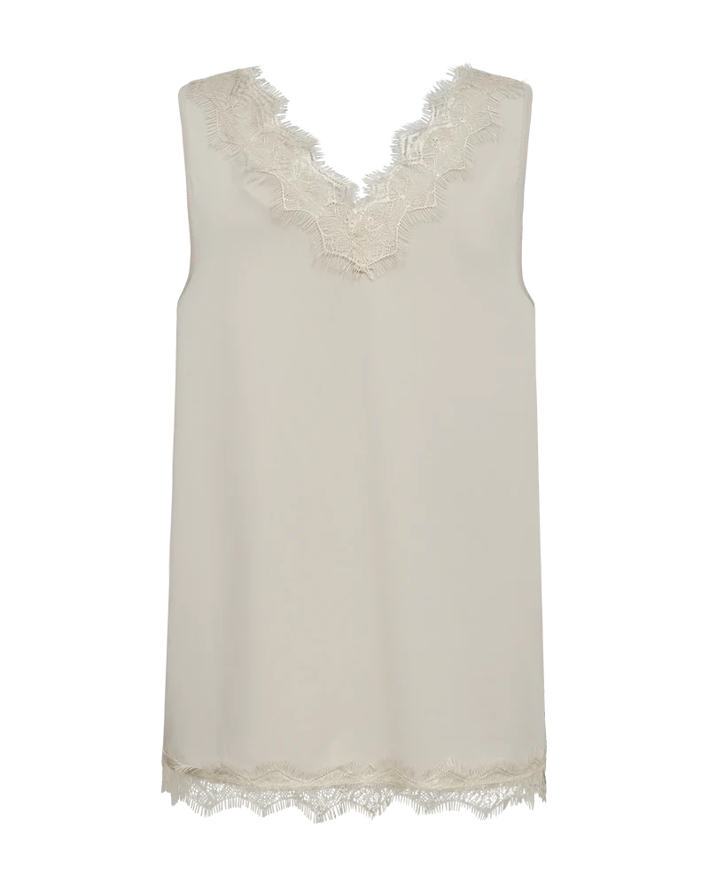 FQBICCO – SPITZENTOP - BEIGE