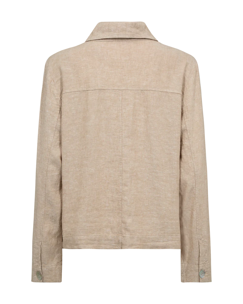 FQLAVA - LEINENJACKE - BEIGE
