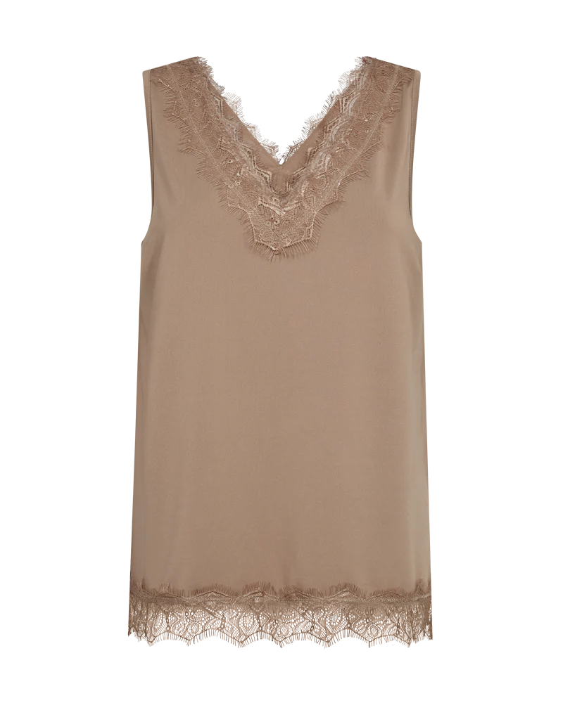FQBICCO - SPITZENTOP - BRAUN