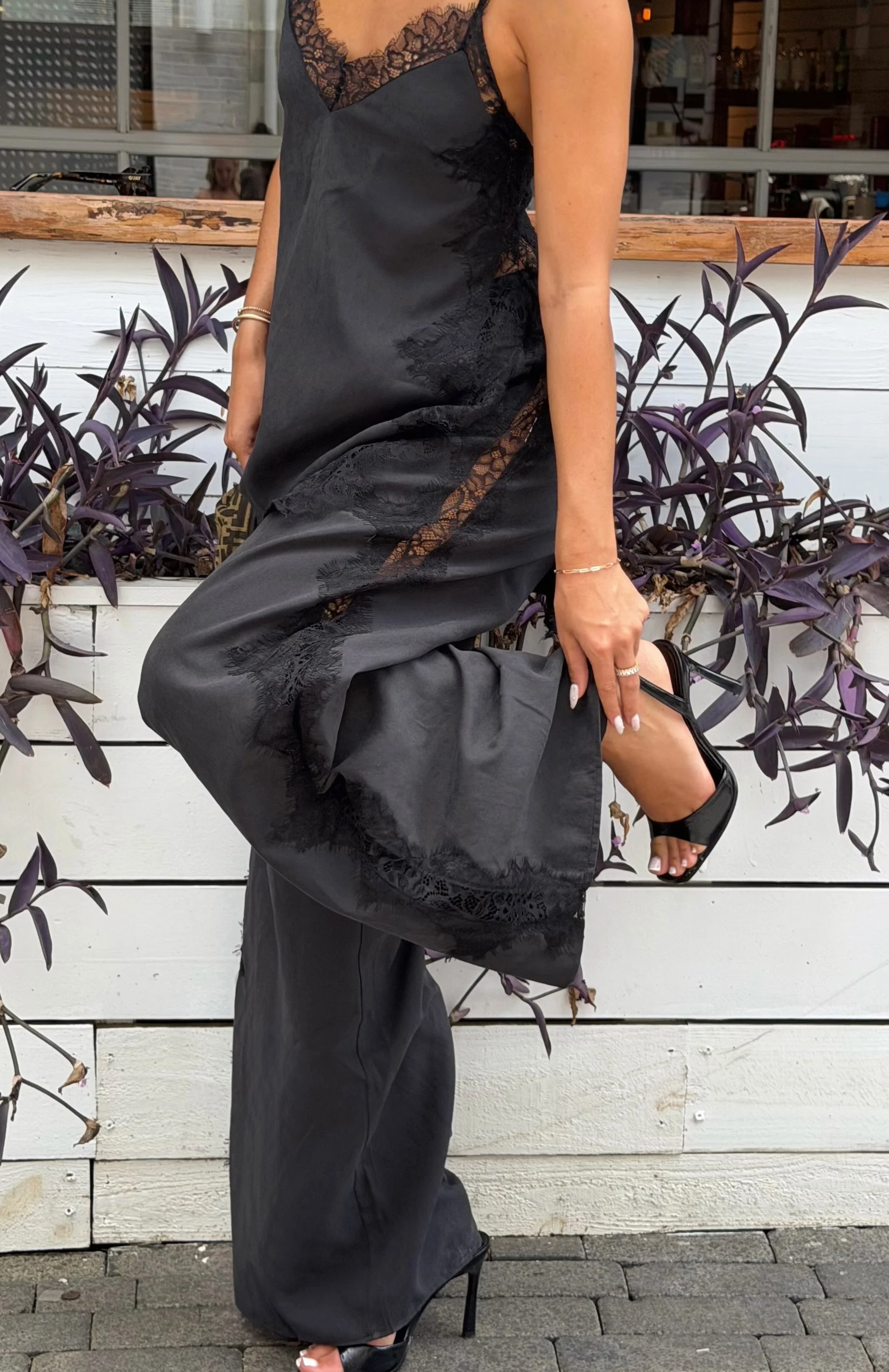 Porcelain Nights Pants Black