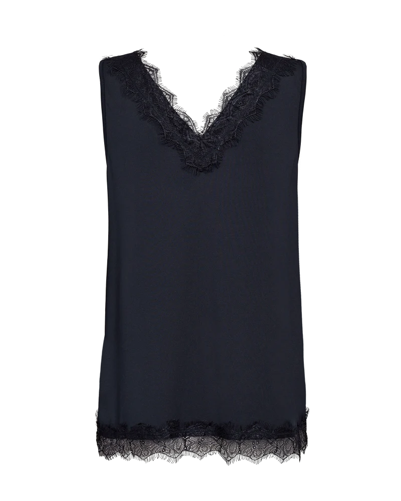 FQBICCO - SPITZENTOP - BLAU