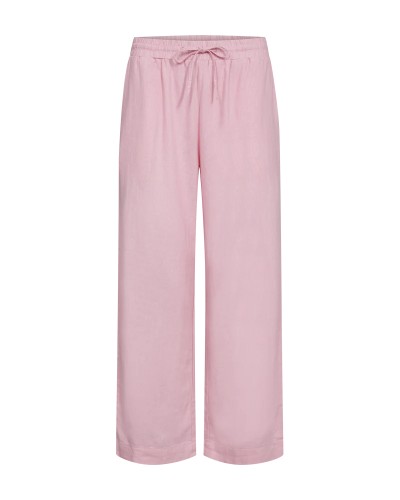 FQLAVA - KNÖCHELHOSE MIT LEINEN - ROSA