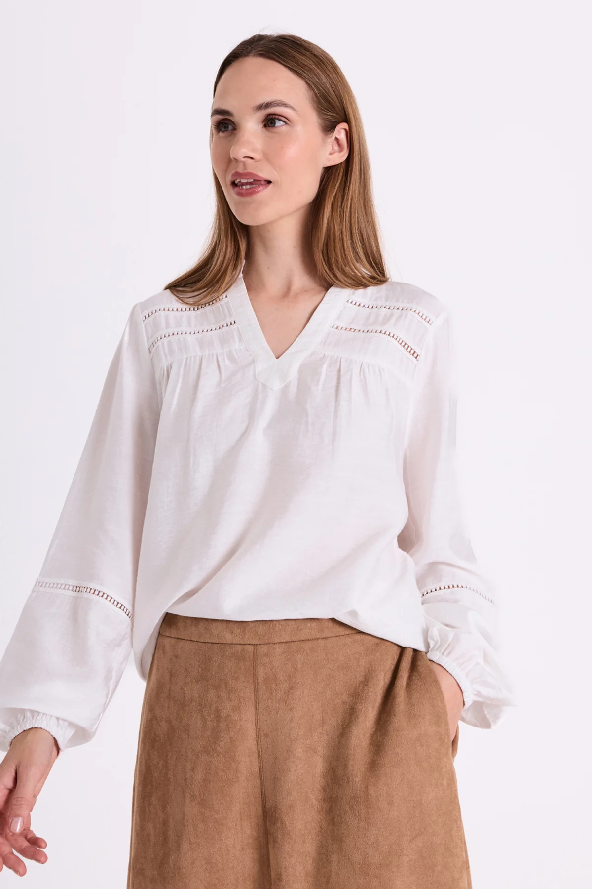 FQANTINA - BLUSE - WEISS