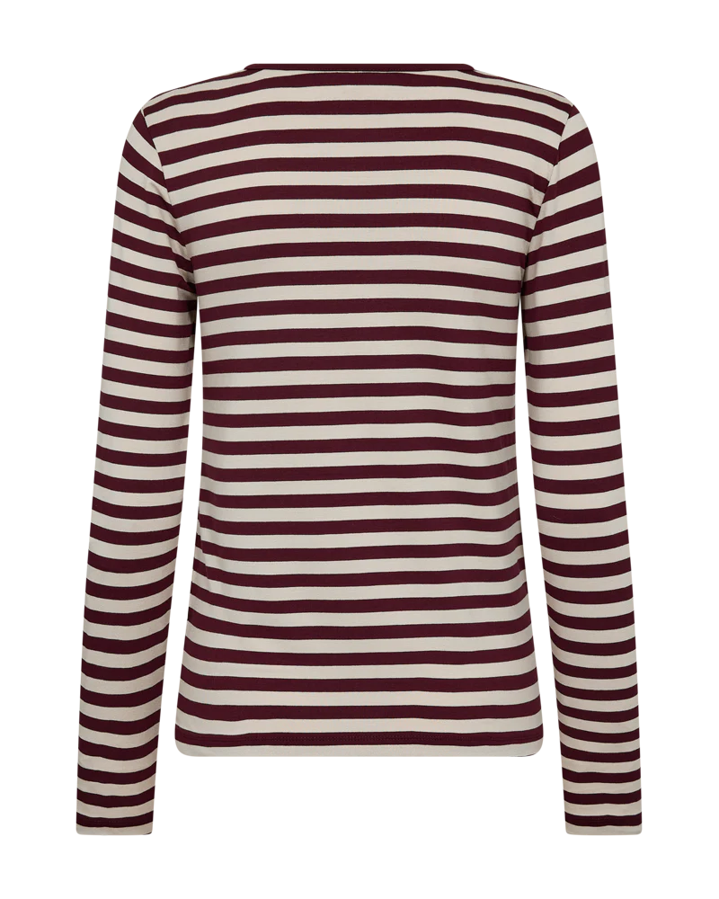 FQLIANA – LANGÄRMLIGES T-SHIRT - BORDEAUX