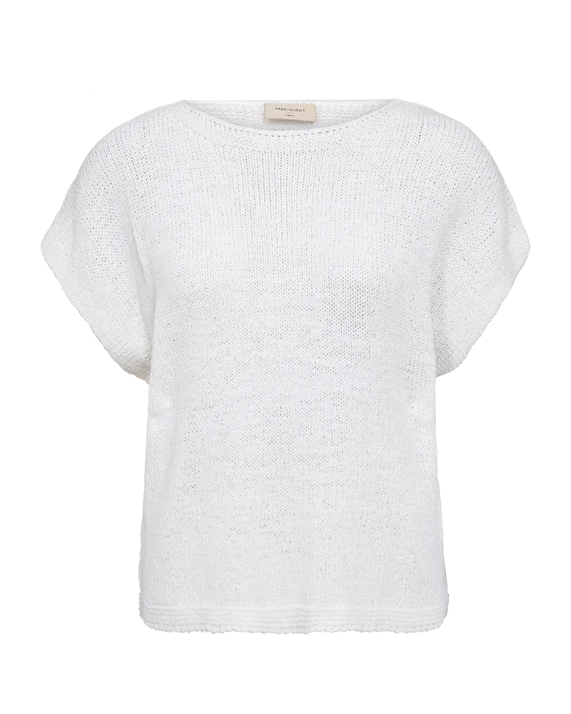 FQTAPPER - GESTRICKTER PULLOVER - WEISS