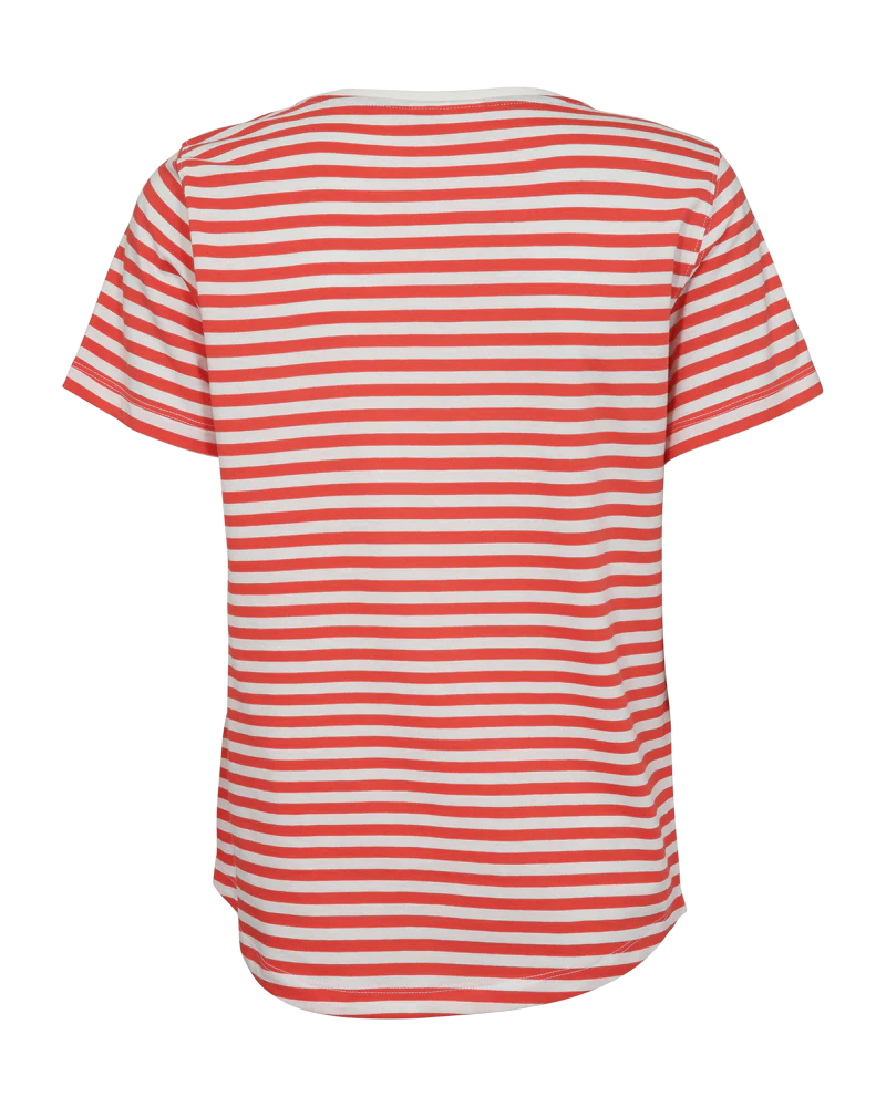 FQMIAN - T-SHIRT - WEISS UND ROT