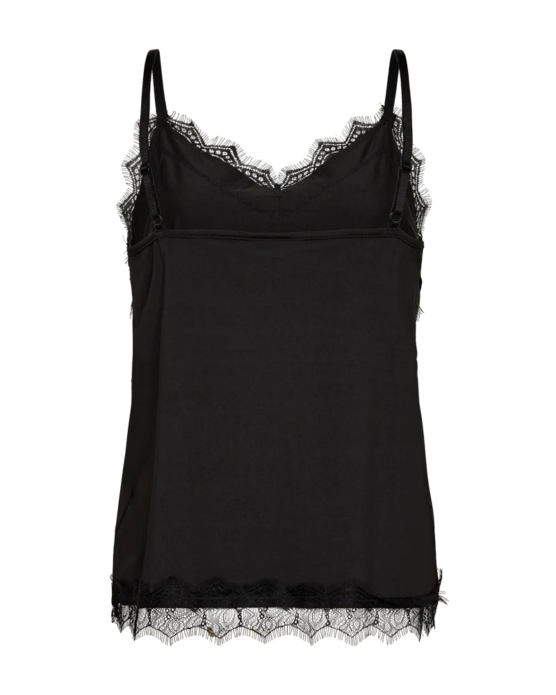 FQBICCO - SPITZENTOP - SCHWARZ