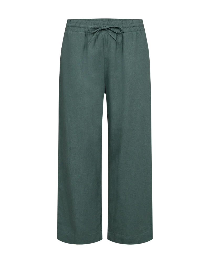 FQLAVA - 7/8 LEINENHOSE - GRÜN