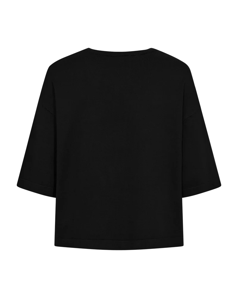 FQCONNY – FEINSTRICK-PULLOVER - SCHWARZ