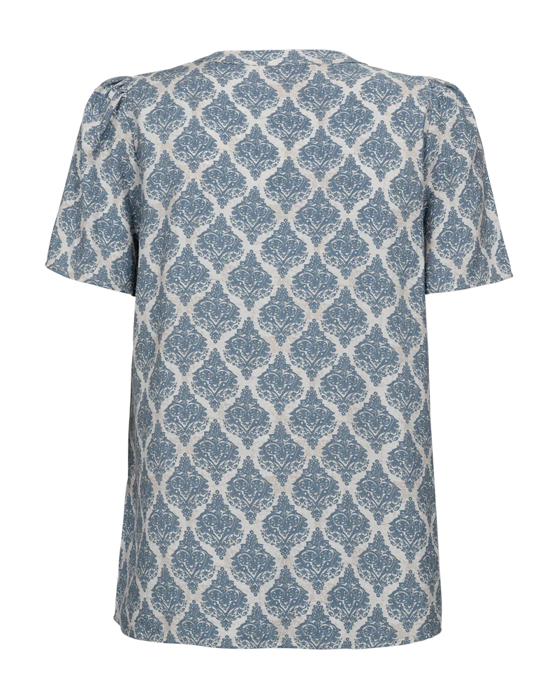 FQABY - BLUSE - WEISS UND BLAU