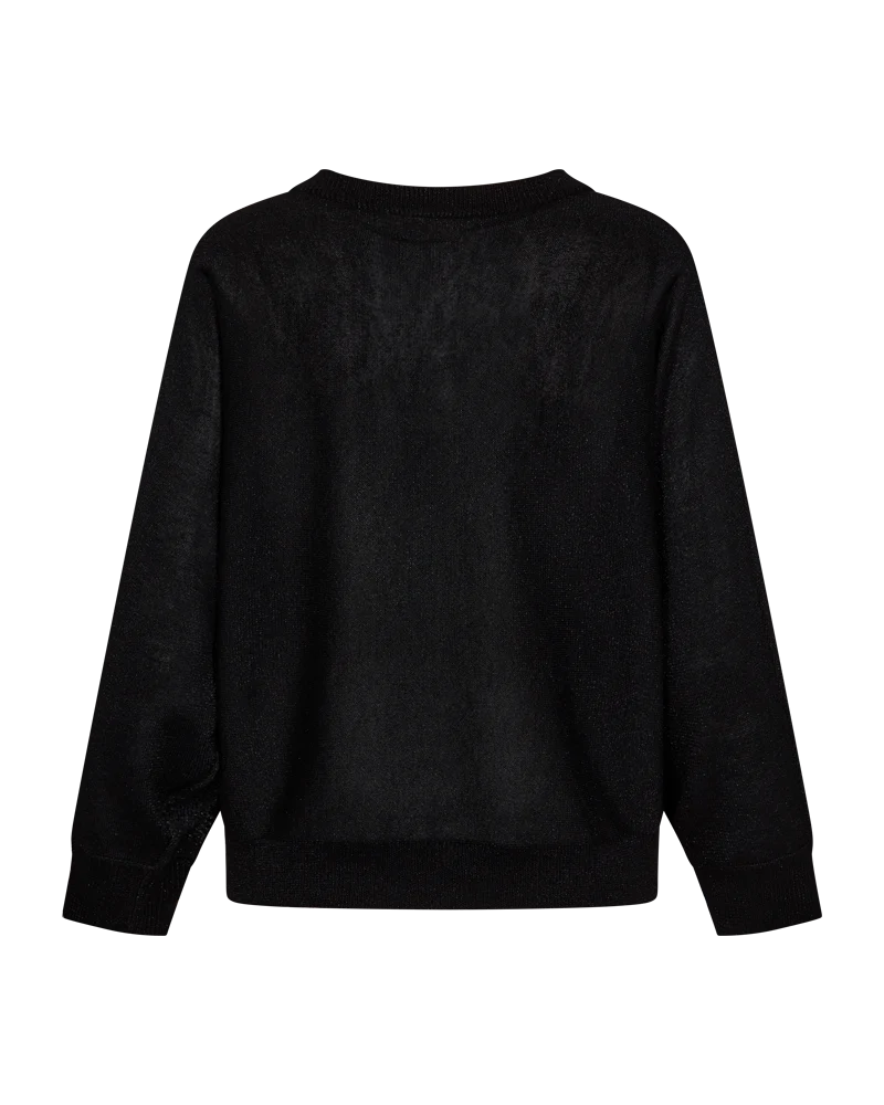 FQBETTY - PULLOVER MIT SCHIMMER - SCHWARZ