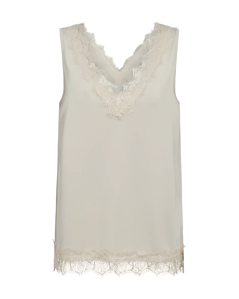 FQBICCO – SPITZENTOP - BEIGE