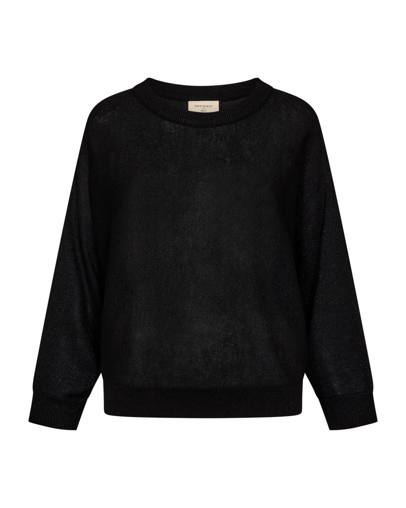 FQBETTY - PULLOVER MIT SCHIMMER - SCHWARZ