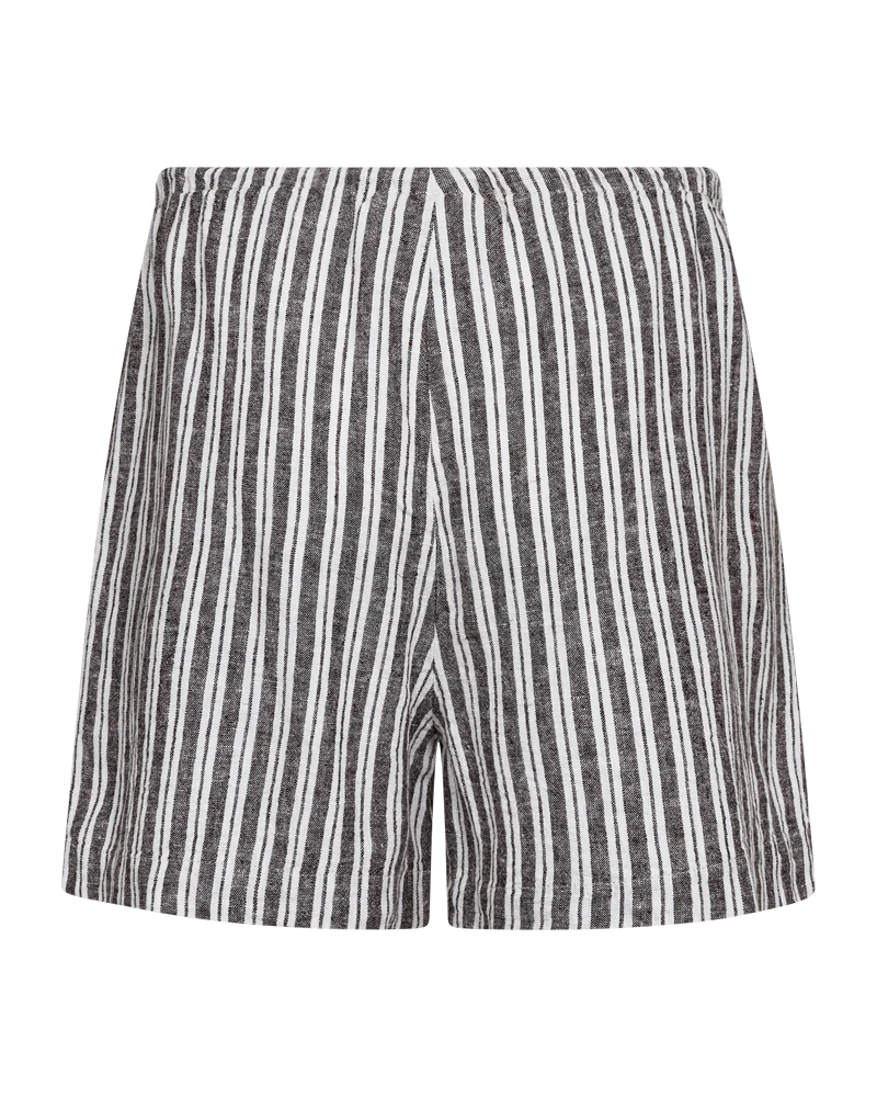 FQLAVA - LEINENSHORTS - WEISS UND BRAUN