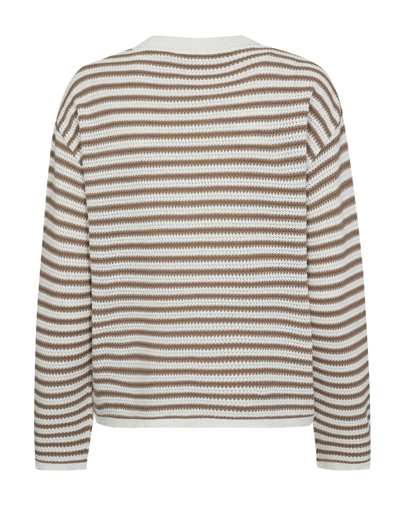 FQDODO - PULLOVER - BEIGE UND WEISS