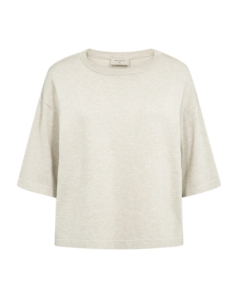 FQCONNY – FEINSTRICK-PULLOVER - BEIGE