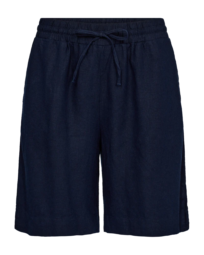 FQLAVA - LEINENSHORTS - BLAU