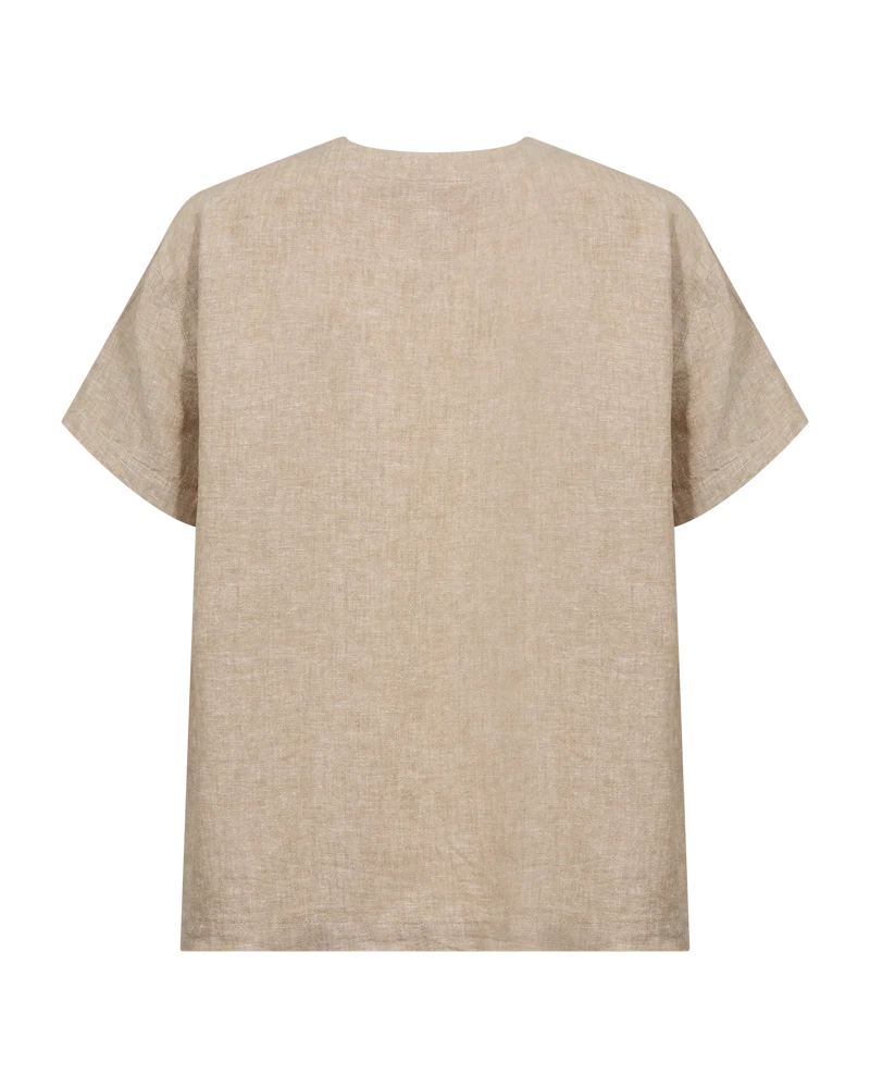 FQLAVA - LEINENHEMD - BEIGE