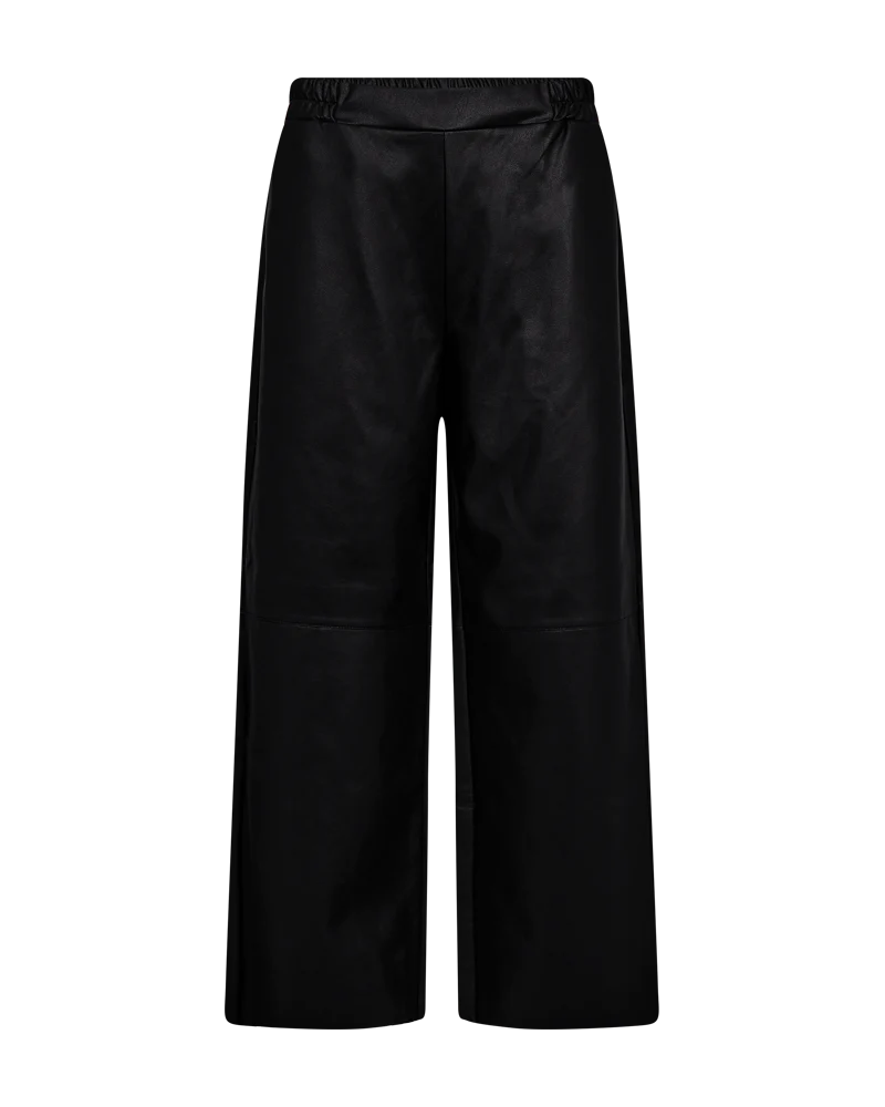FQVEGGY - KUNSTLEDERHOSEN - SCHWARZ