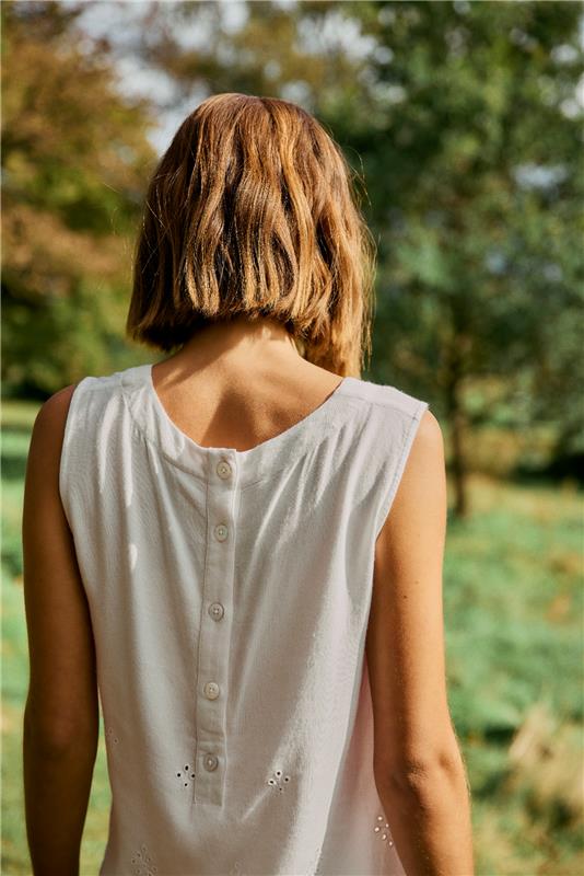 FQLINUS – TOP MIT SPITZE - BEIGE