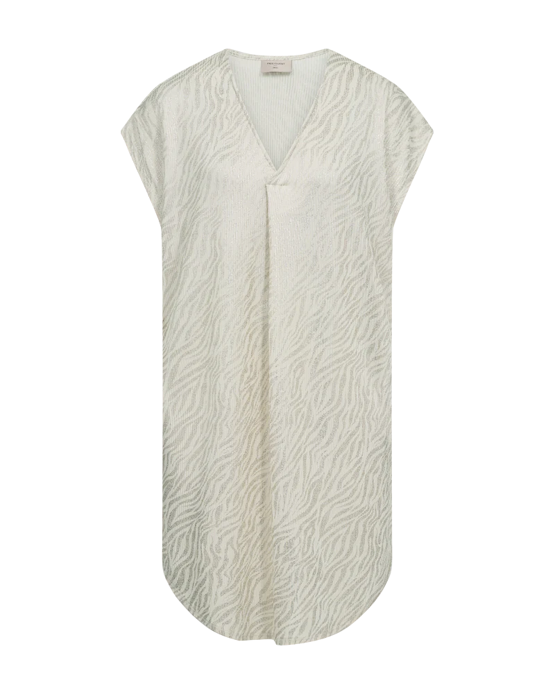 FQMATTER - KLEID MIT PRINT - BEIGE