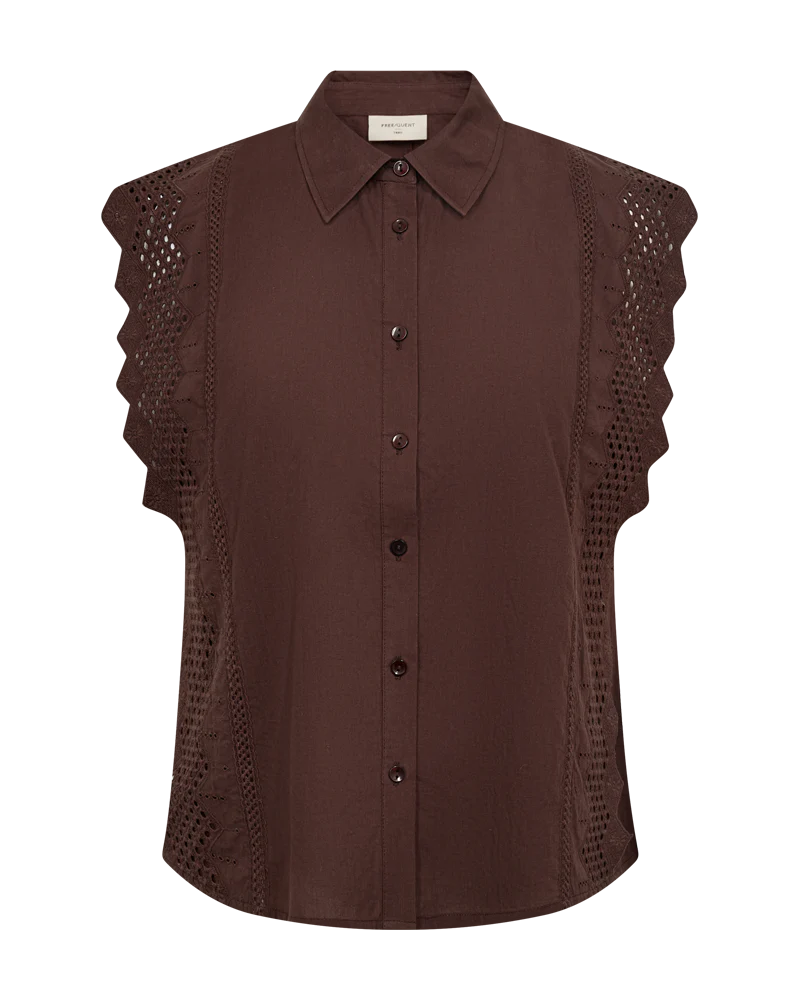 FQBINA - BLUSE - BRAUN