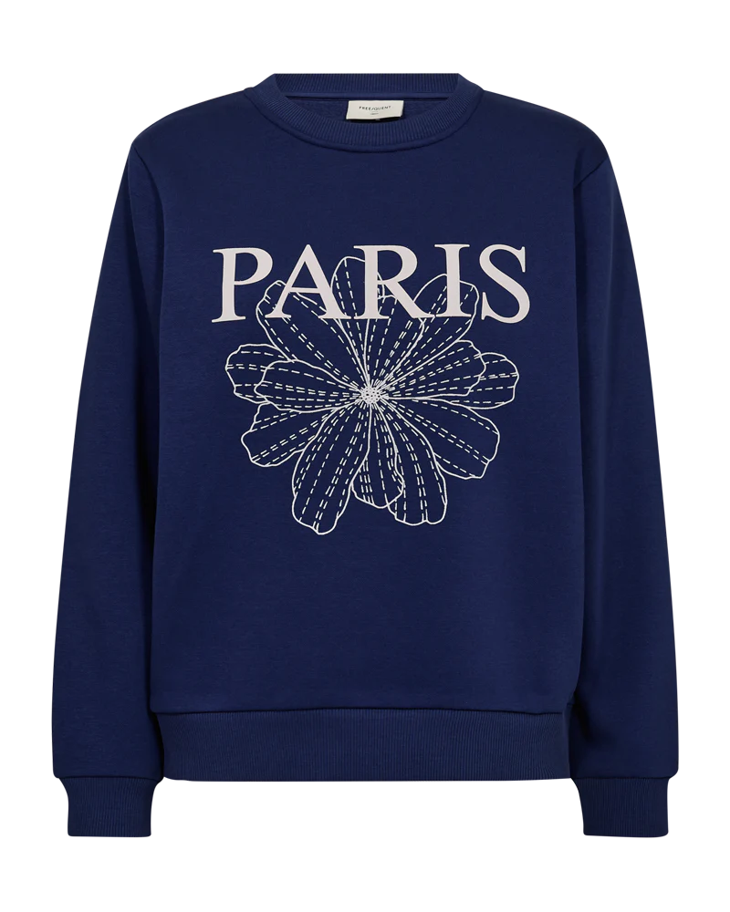 FQKAMELA - PULLOVER - BLAU UND BEIGE