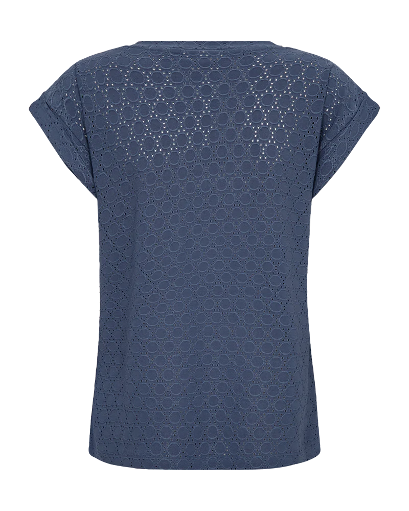 FQCONNY – FEINSTRICK-PULLOVER - BLAU