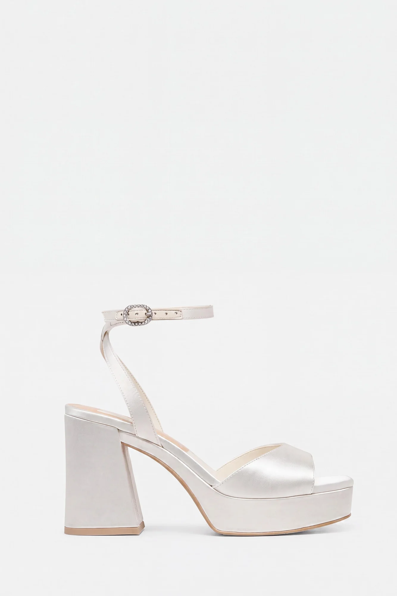 Felica Heels White Satin