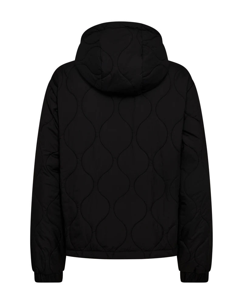 FQNIALA - GESTEPPTE JACKE - SCHWARZ
