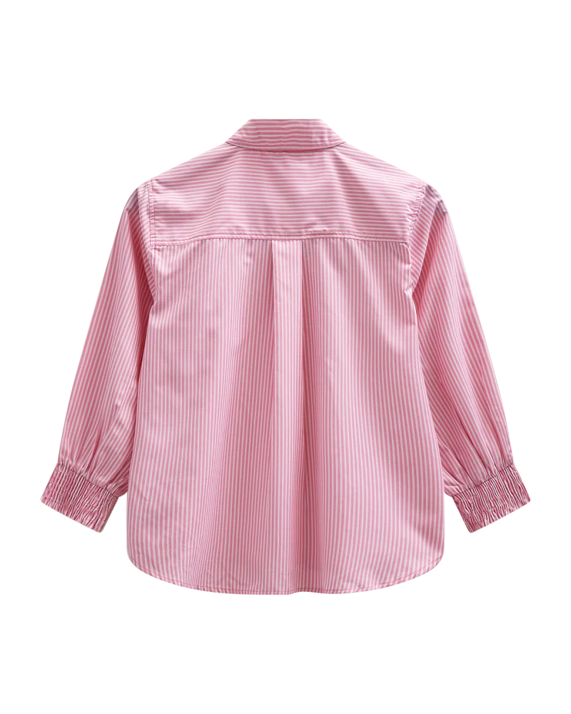 FQEVALINA – HEMD MIT STICKEREI - ROSA