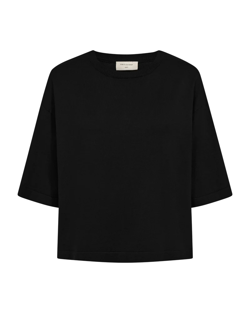 FQCONNY – FEINSTRICK-PULLOVER - SCHWARZ