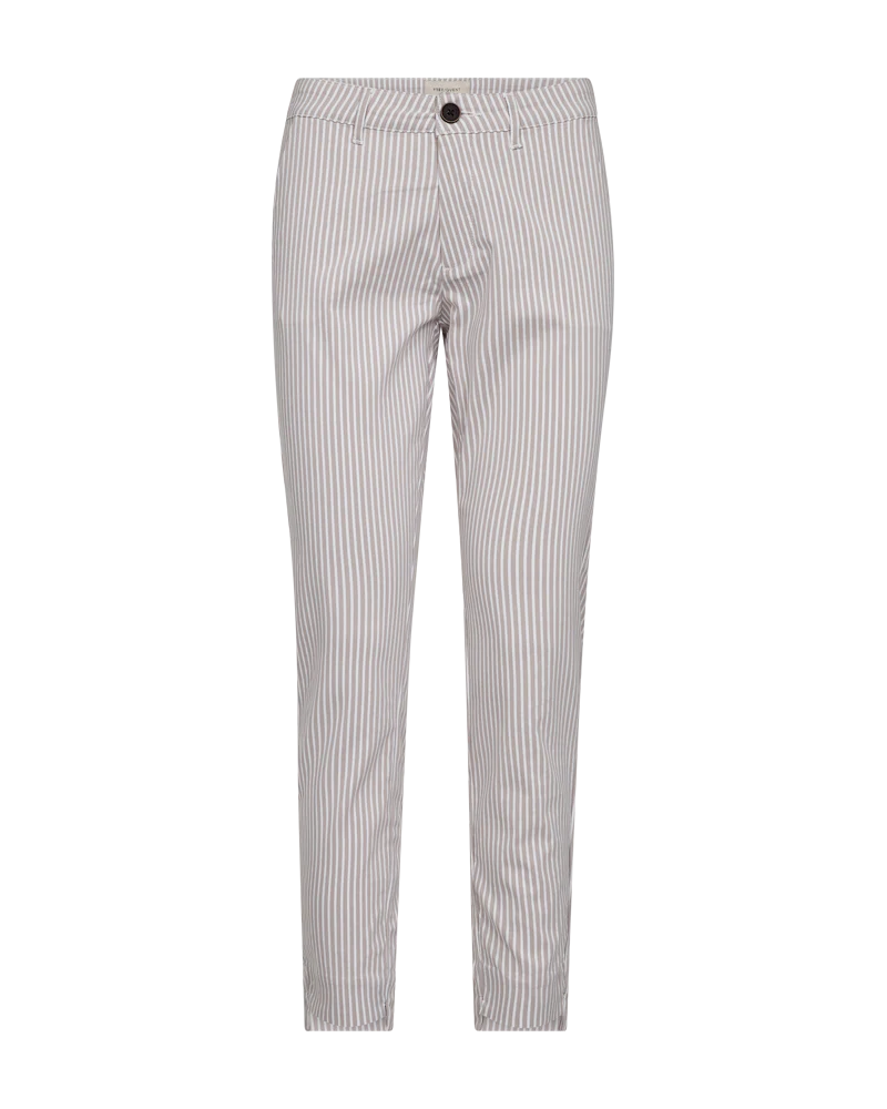 FQREX - GESTREIFTE KNÖCKELHOSE - BRAUN