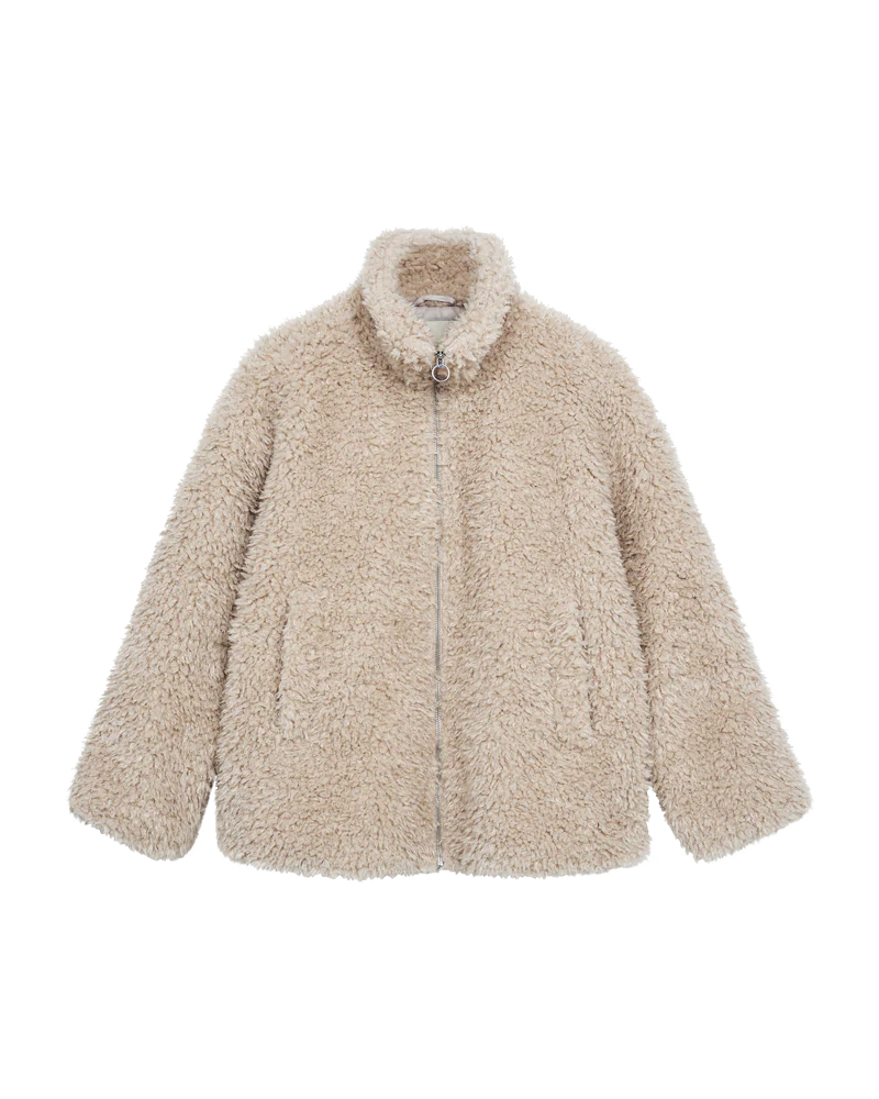 FQSLEEPY – KUNSTFELLJACKE - BEIGE