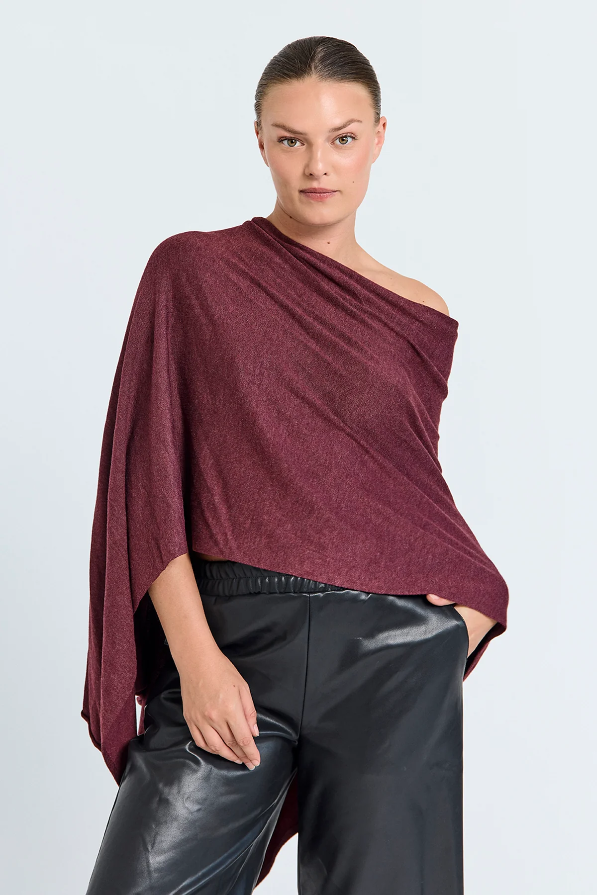 FQCLAUDISSE – PONCHO - BORDEAUX