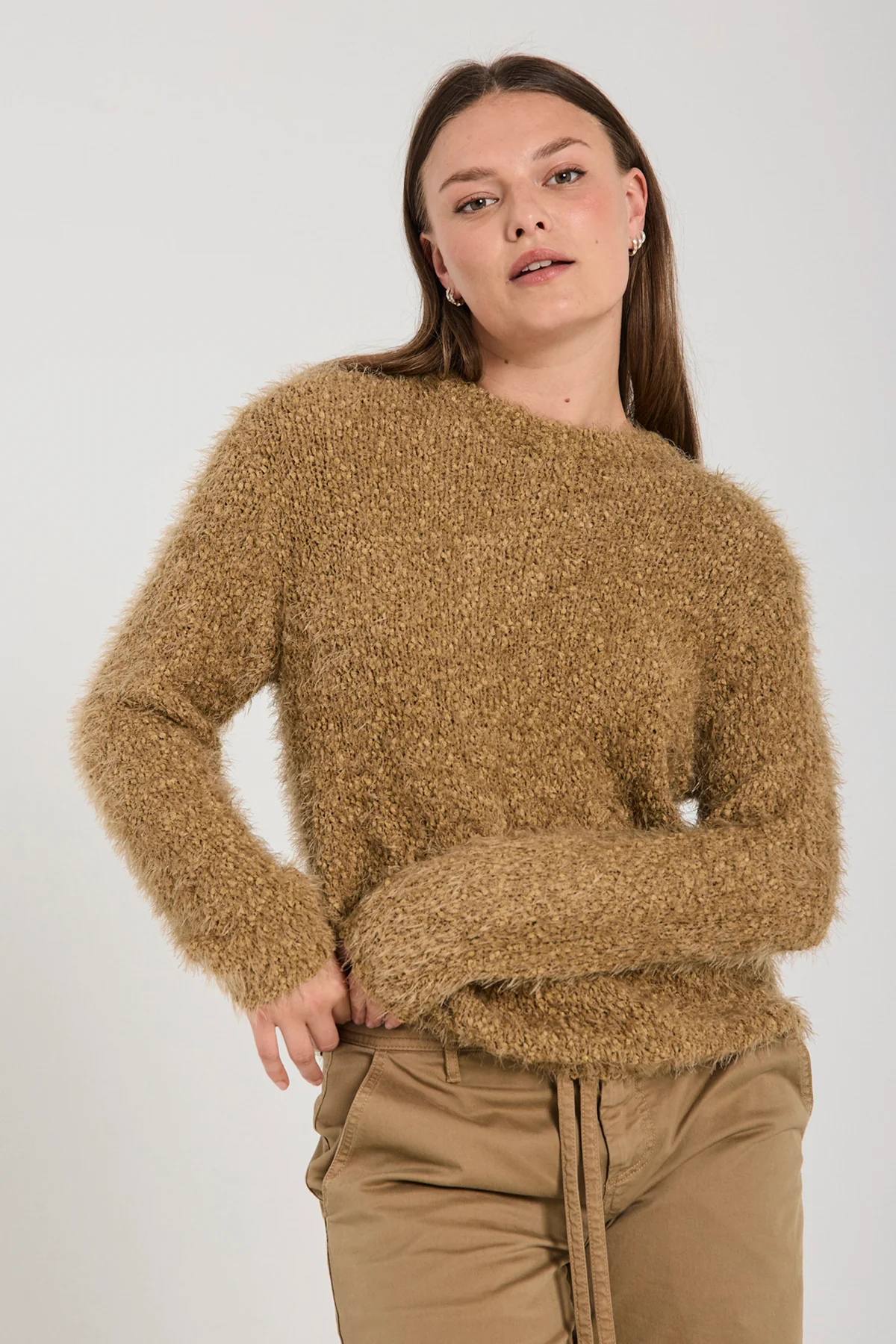 FQPOPSY - PULLOVER - BRAUN