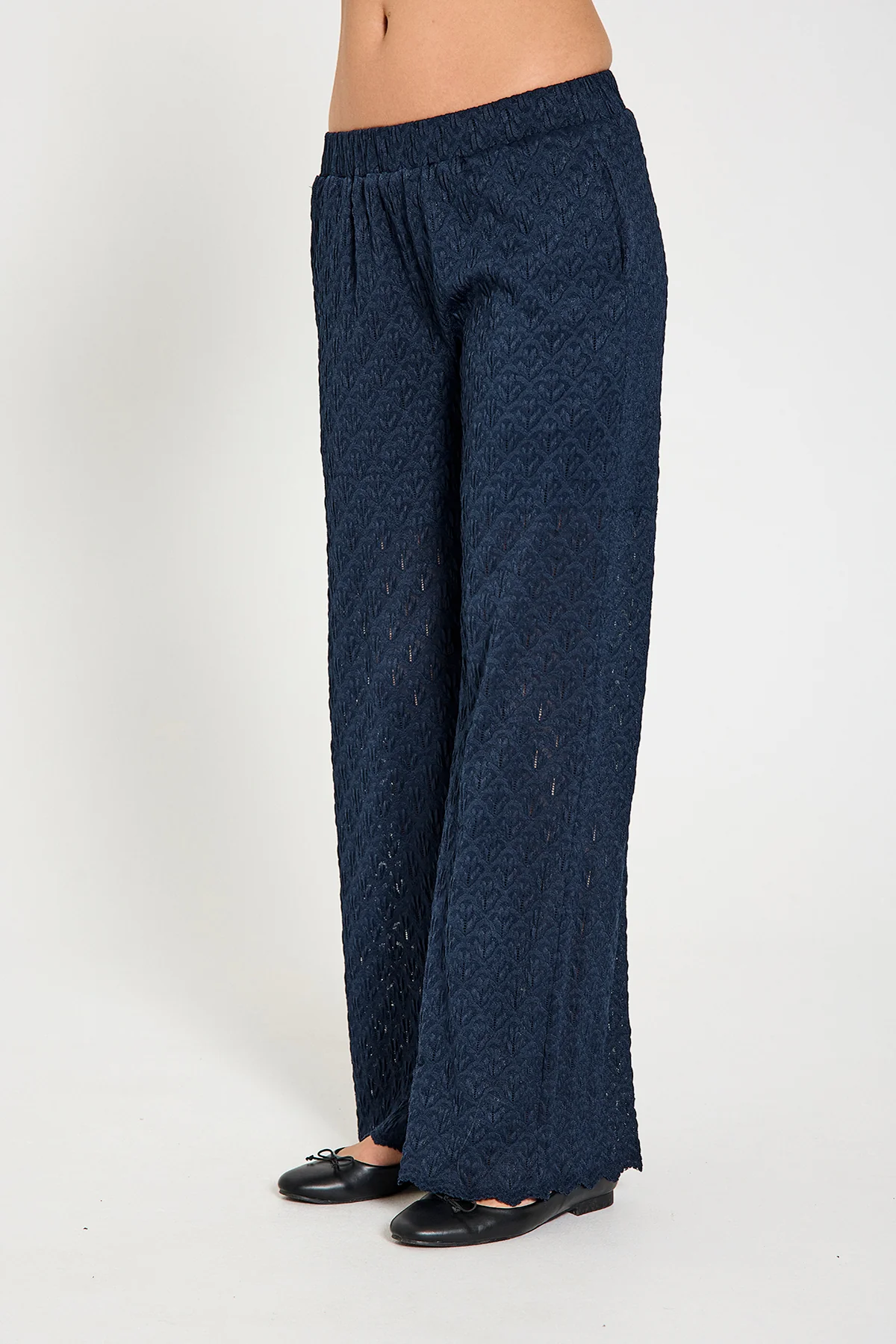 FQRIGGA - HOSE MIT SPITZE - BLAU