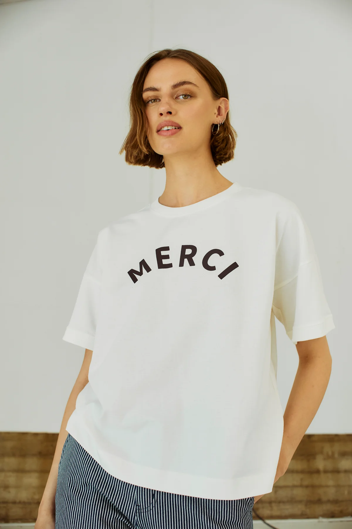 FQCAROL - T-SHIRT - WEISS UND SCHWARZ