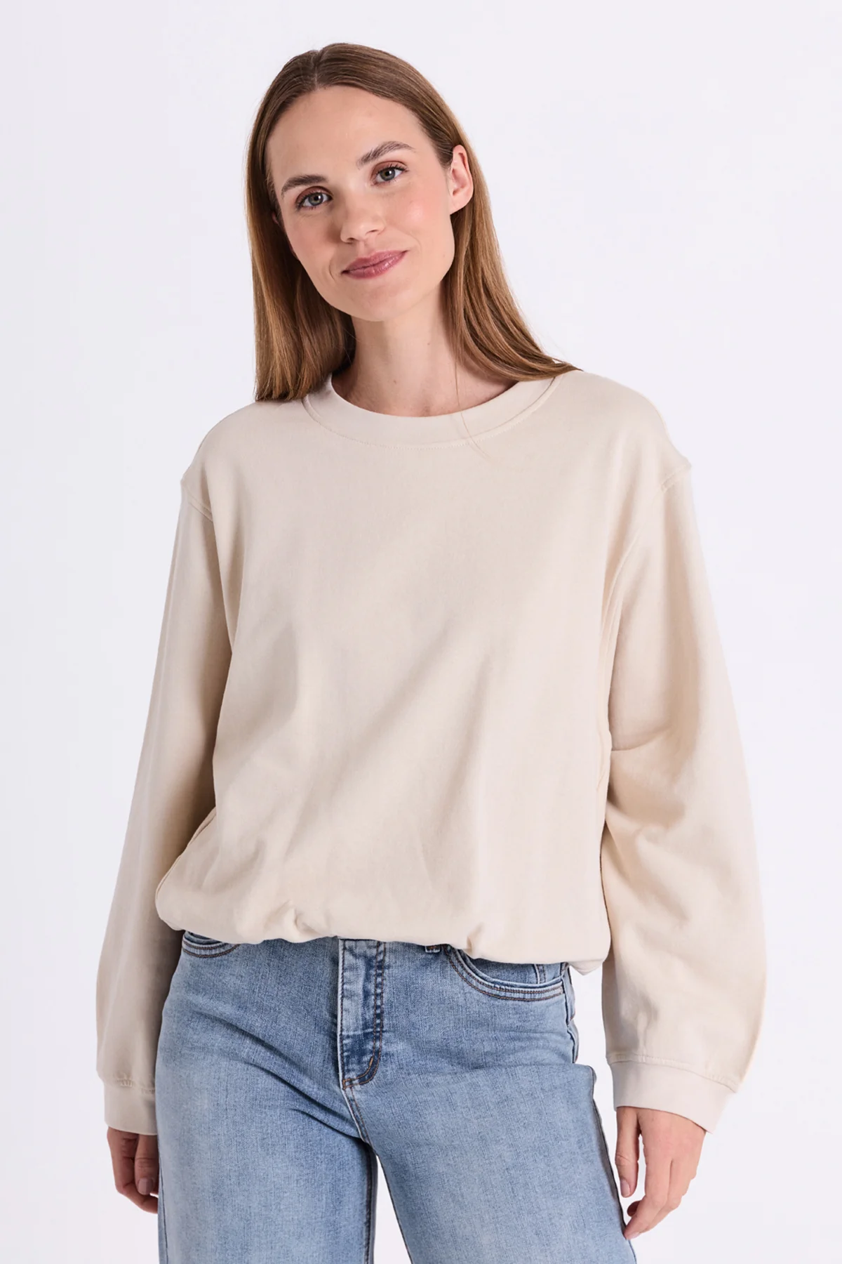 FQSAIDA - PULLOVER - BEIGE