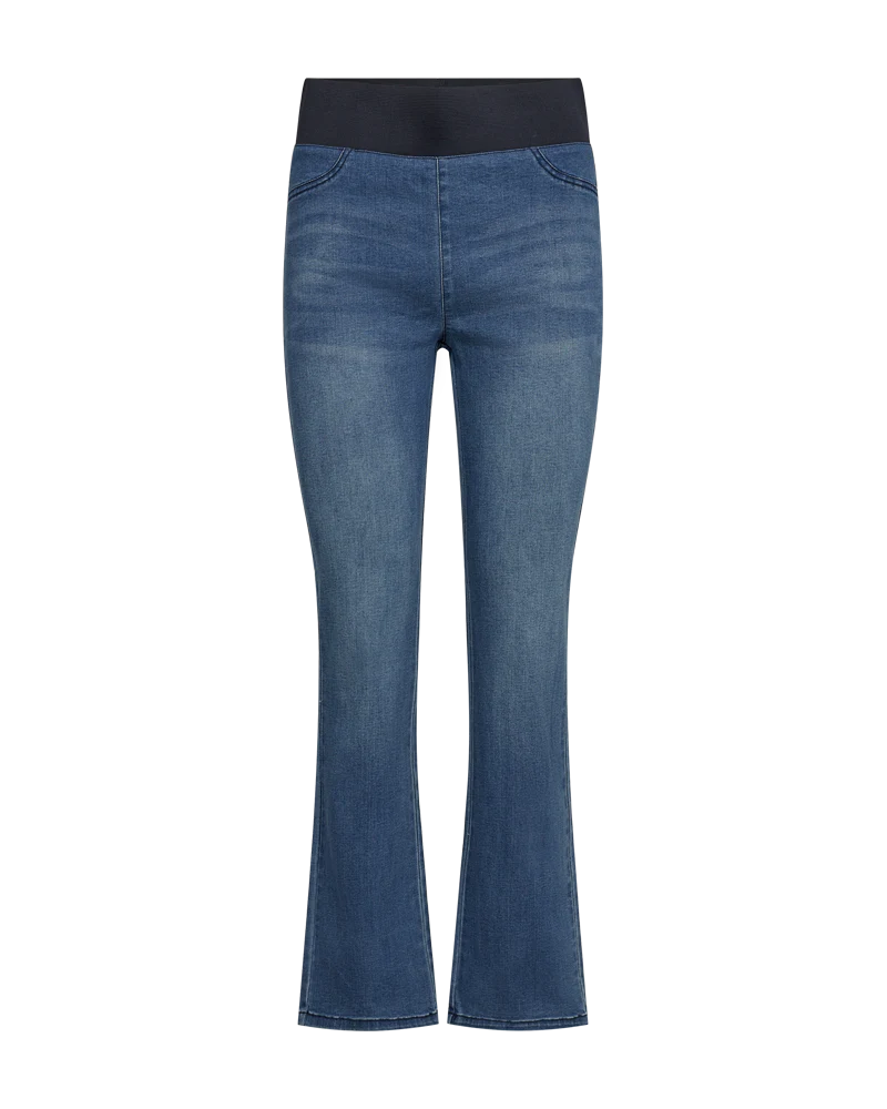 FQSHANTAL - DENIM-HOSE - BLAU