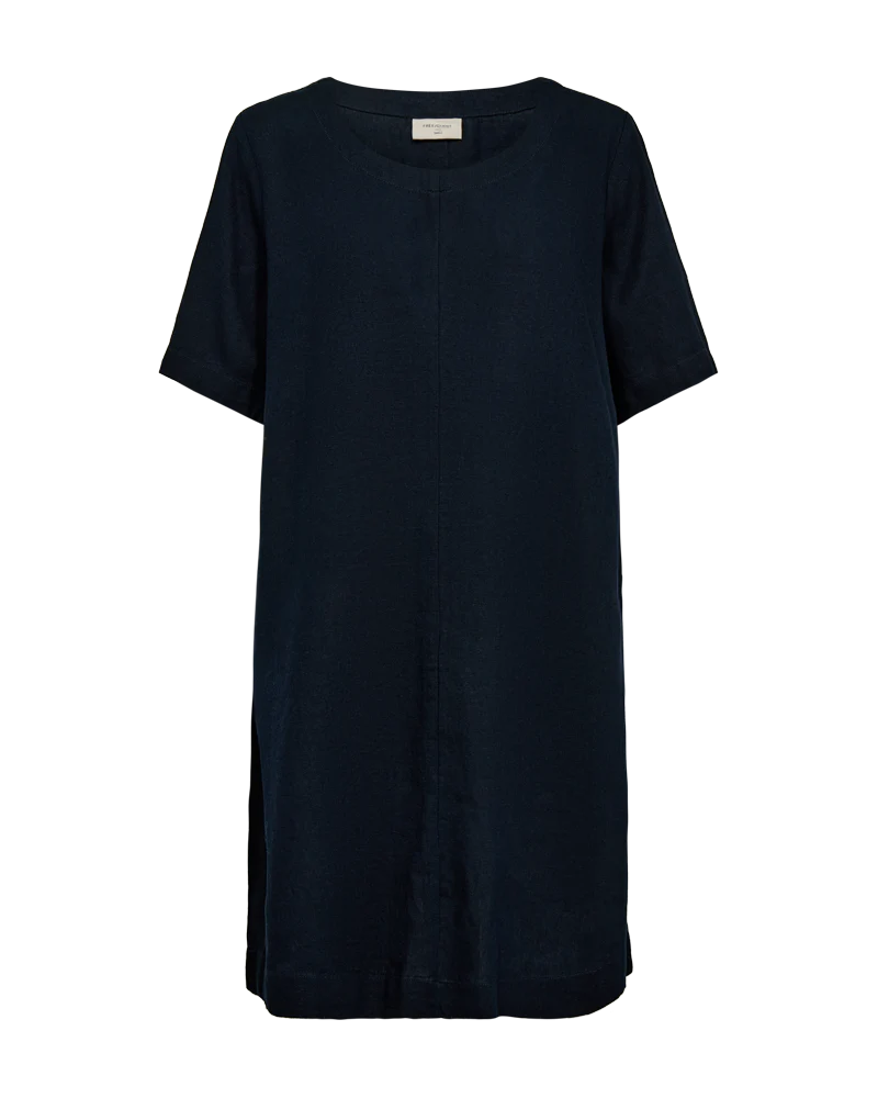 FQLAVA - LEINENKLEID - BLAU