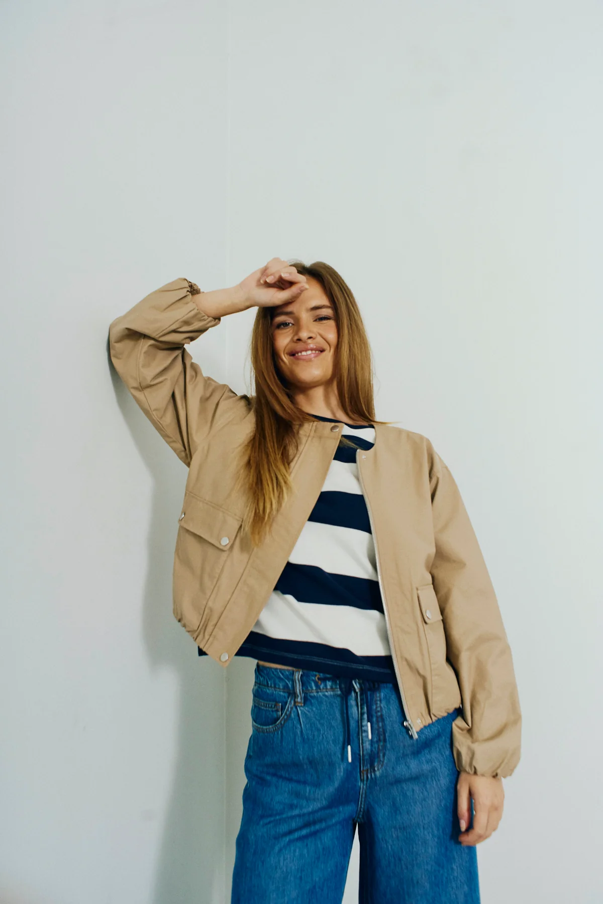 FQCANA – BOMBERJACKE - BEIGE