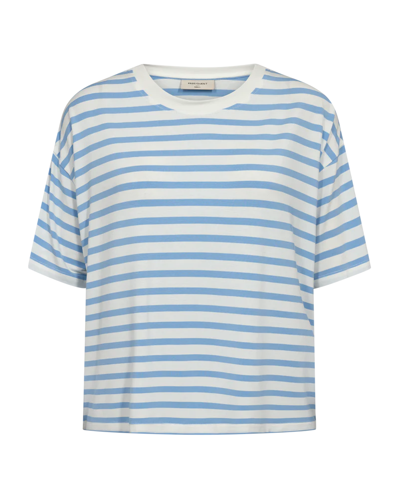 FQPREA - T-SHIRT - WEISS UND BLAU