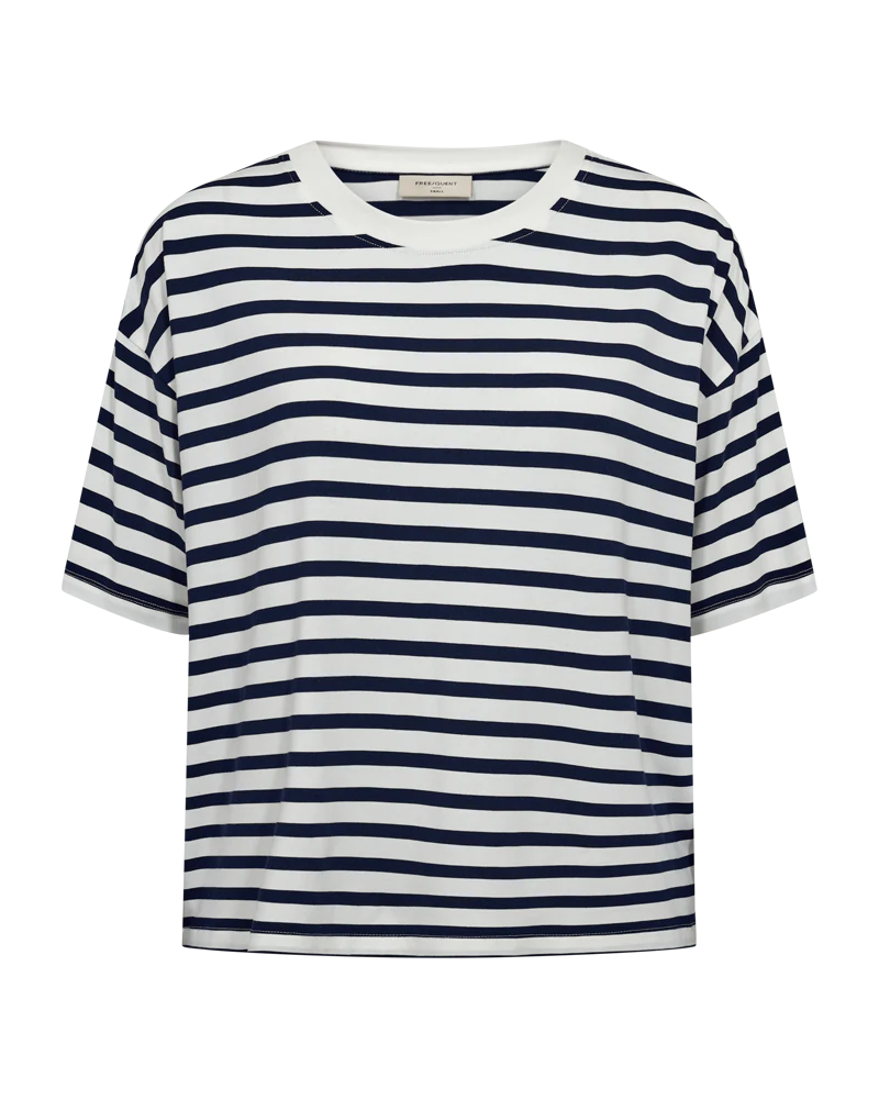 FQPREA - T-SHIRT - WEISS UND BLAU