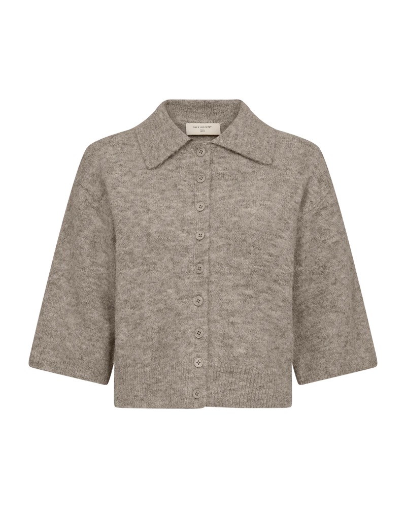FQSAMMIE - CARDIGAN - HELLBRAUN MELANGE