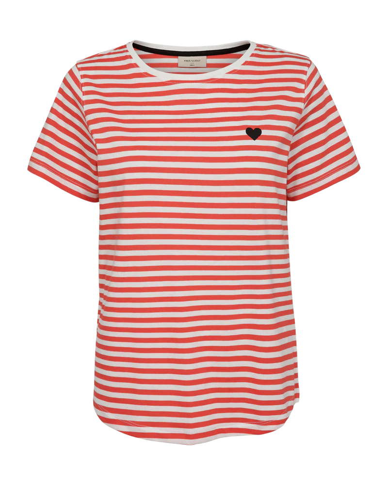 FQMIAN - T-SHIRT - WEISS UND ROT