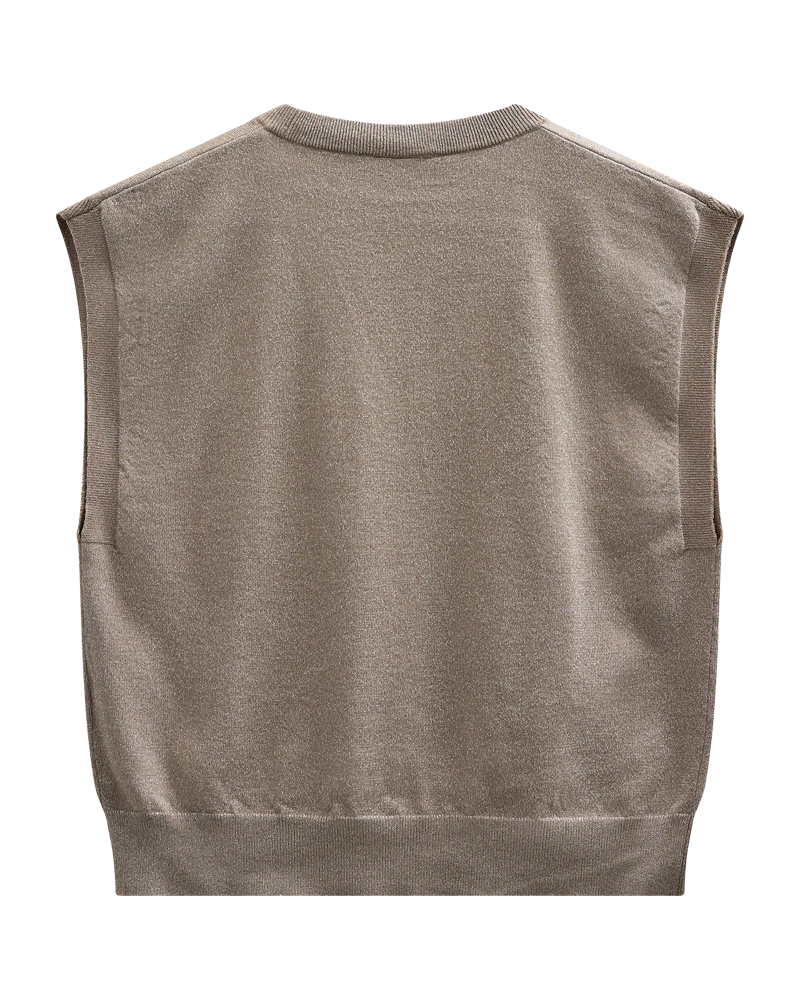 FQBISOLO - WESTE - GRAU UND BRAUN